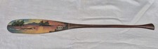 Antique 1000 Islands Souvenir Folk Art Hand Painted Canoe Paddle Alpheus Keech picture