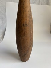Antique Wooden Indian Club 1 lb Exercise Gym Pin Vintage Circus Juggling Club picture