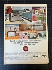 Vintage 1964 Philco Radio Print Ad picture