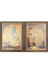 Vintage Plaque LOT Patriotic Plymouth 1620  & Thomas Jefferson 14x10.5 - RARE picture