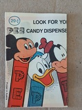 VINTAGE 1960s PEZ DISPENSER INSERT INSTRUCTION SHEET DISNEY CHARACTERS POPEYE picture