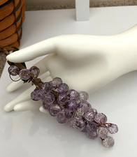 VINTAGE LAVENDER GRAPE CLUSTER TABLE DECOR MCM ACRYLIC LUCITE 7