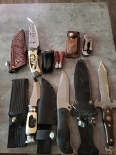 (4) Vtg Sweet Looking Buck Knifes And (2) Multi Tools picture