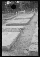 Photo:Undated 1930s FSA Construction Foundation Footings Woods Rural Site picture