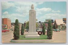 Postcard War Memorial Brockton Massachusetts 1962 picture