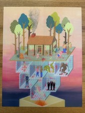 Kristen Liu-Wong CABIN IN THE WOODS Rare Print 16x20 picture