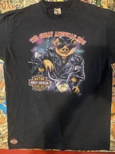 Vintage 1991 3D Emblem Harley Davidson Great American Hog Single Stitch Shirt XL picture