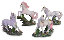 Unicorns - Set of 4 (Purple and Pink) 3-1/2