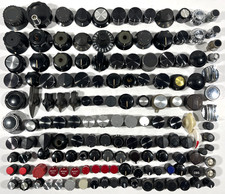 Large Lot 146 Vintage Electronic Test Equipment Radio Control Knobs Dials Audio picture
