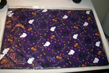 Longaberger Reversible PLACEMATS - Set of 4 - Halloween Party & Black - NEW picture