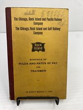 1929 Chicago, Rock Island & Pacific Railway Co  Agreement Rule Rates of Pay Book picture