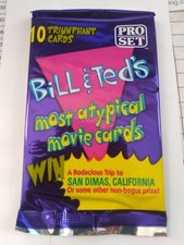 1991 Bill and Teds Most Atypical Movie Trading Cards Pro Set Foil Packs.  picture