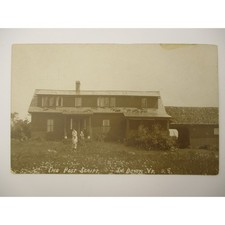 Vintage RPPC The Post Script W. Dover VT Real Photo Postcard Eastern Illustratin picture