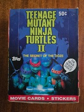 1991 Topps Teenage Mutant Ninja Turtles II Trading Card Box 36 Full Wax Packs picture