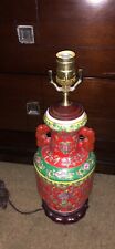 18 In.³ Red And Green Asian Portable Vase  Lamp picture