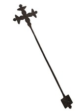 Rare Antique Ethiopian Orthodox Christian Processional Cross  Hand-Forged,Africa picture